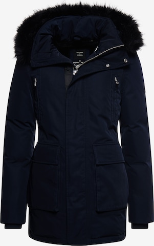 Superdry Winter Jacket 'Everest' in Blue: front