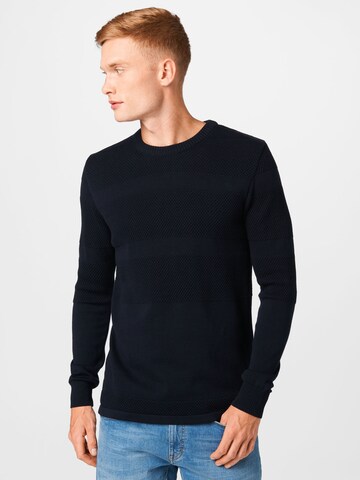 Kronstadt Sweater 'Hannes' in Blue: front