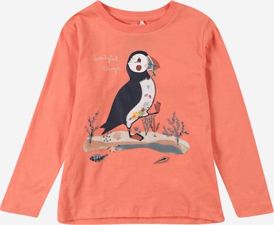 NAME IT T-Shirt 'OSSA' en bleu nuit / gris clair / orange, Vue avec produit