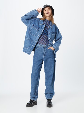 Monki Between-season jacket in Blue