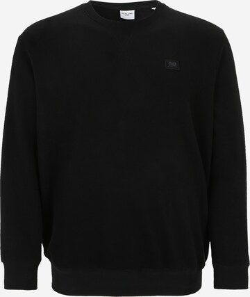 Jack & Jones Plus Sweatshirt in Black: front