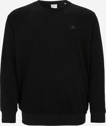 Jack & Jones Plus Sweatshirt in Schwarz: predná strana