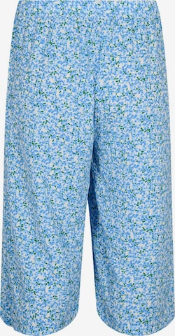 Zizzi Wide Leg Hose 'Caanni' in Blau