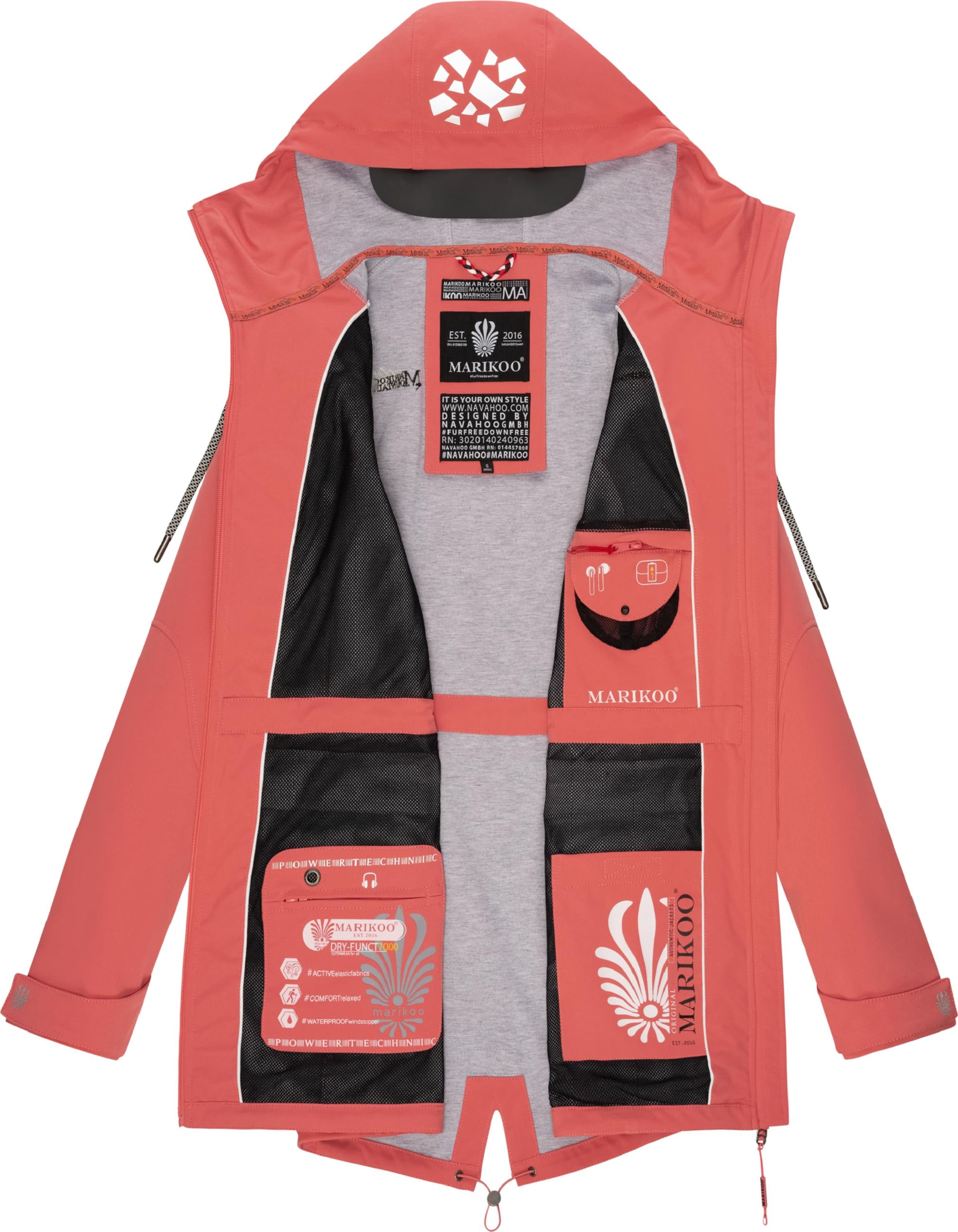 oranžinė MARIKOO Funkcinė striukė  'Ulissaa'