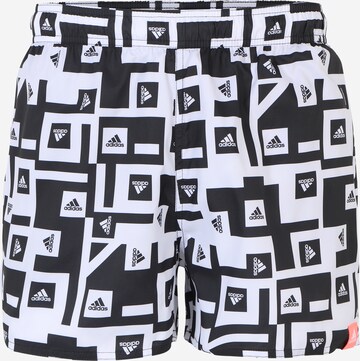 ADIDAS SPORTSWEAR Board shorts 'Graphic ' in Black: front