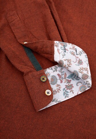 COLOURS & SONS Regular Fit Hemd in Braun