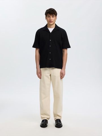 SELECTED Comfort Fit Skjorte i sort