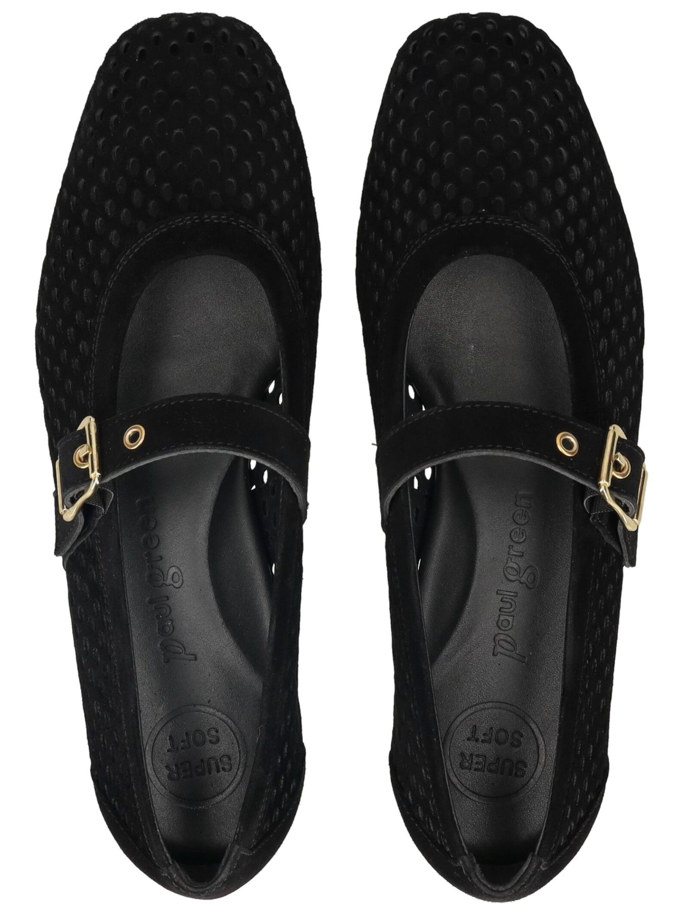 Ballerines à lanières Paul Green en noir