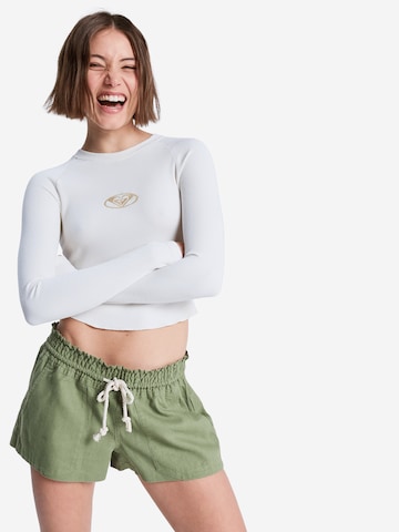 ROXY Pants 'Oceanside' in Green: front