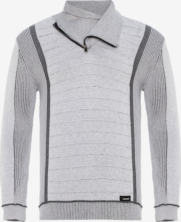 CIPO & BAXX Sweater 'CP227' in Grey: front