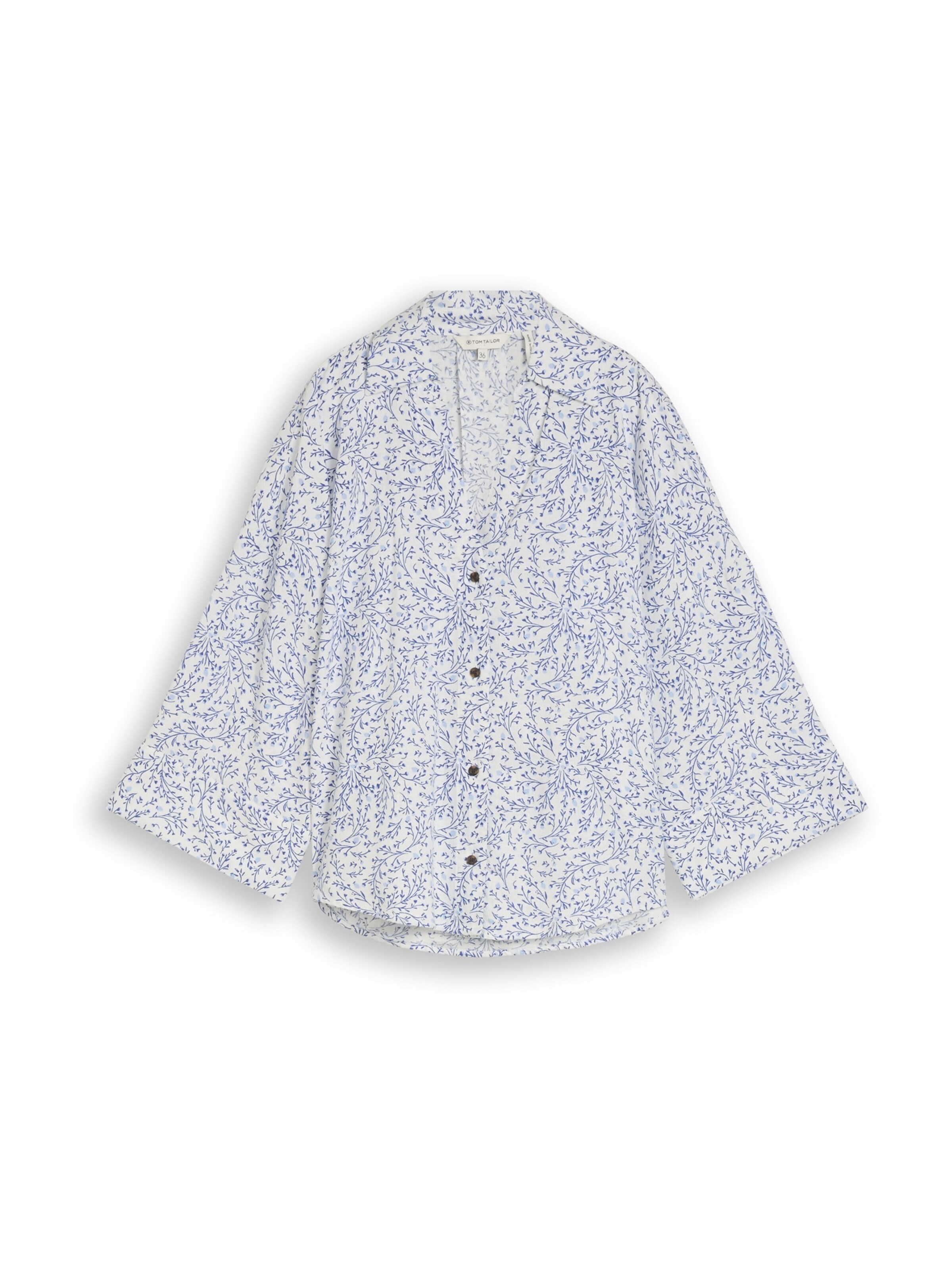 TOM TAILOR Bluza | bela barva: sprednja stran