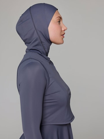 SIYA Swimwear T-Shirt Badeanzug 'Hijab' in Blau
