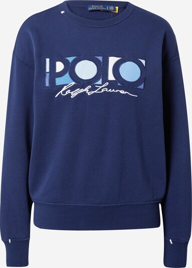 Polo Ralph Lauren Sweatshirt em creme / azul céu / azul escuro / branco, Vista do produto