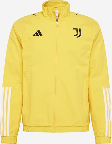 ADIDAS PERFORMANCE Sportjas 'JUVE' in Geel: voorkant