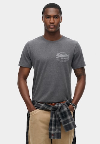 Superdry - Camiseta 'Heritage' en gris: frente