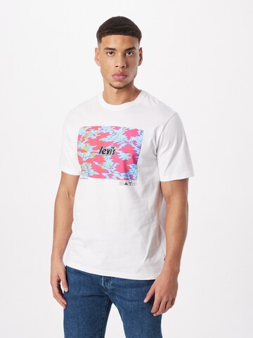 T-Shirt 'SS Relaxed Fit Tee' LEVI'S ® en blanc : devant