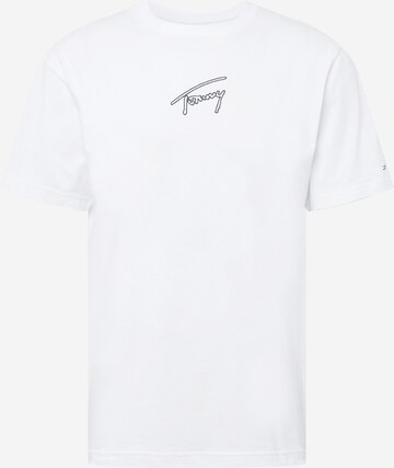 T-Shirt Tommy Jeans en blanc : devant