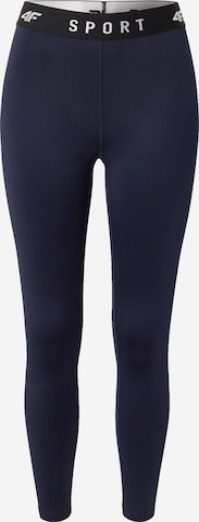 4F Skinny Sporthose in Blau: predná strana