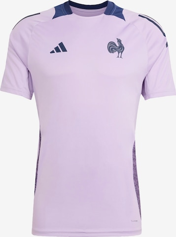 T-Shirt fonctionnel 'France' ADIDAS PERFORMANCE en violet : devant