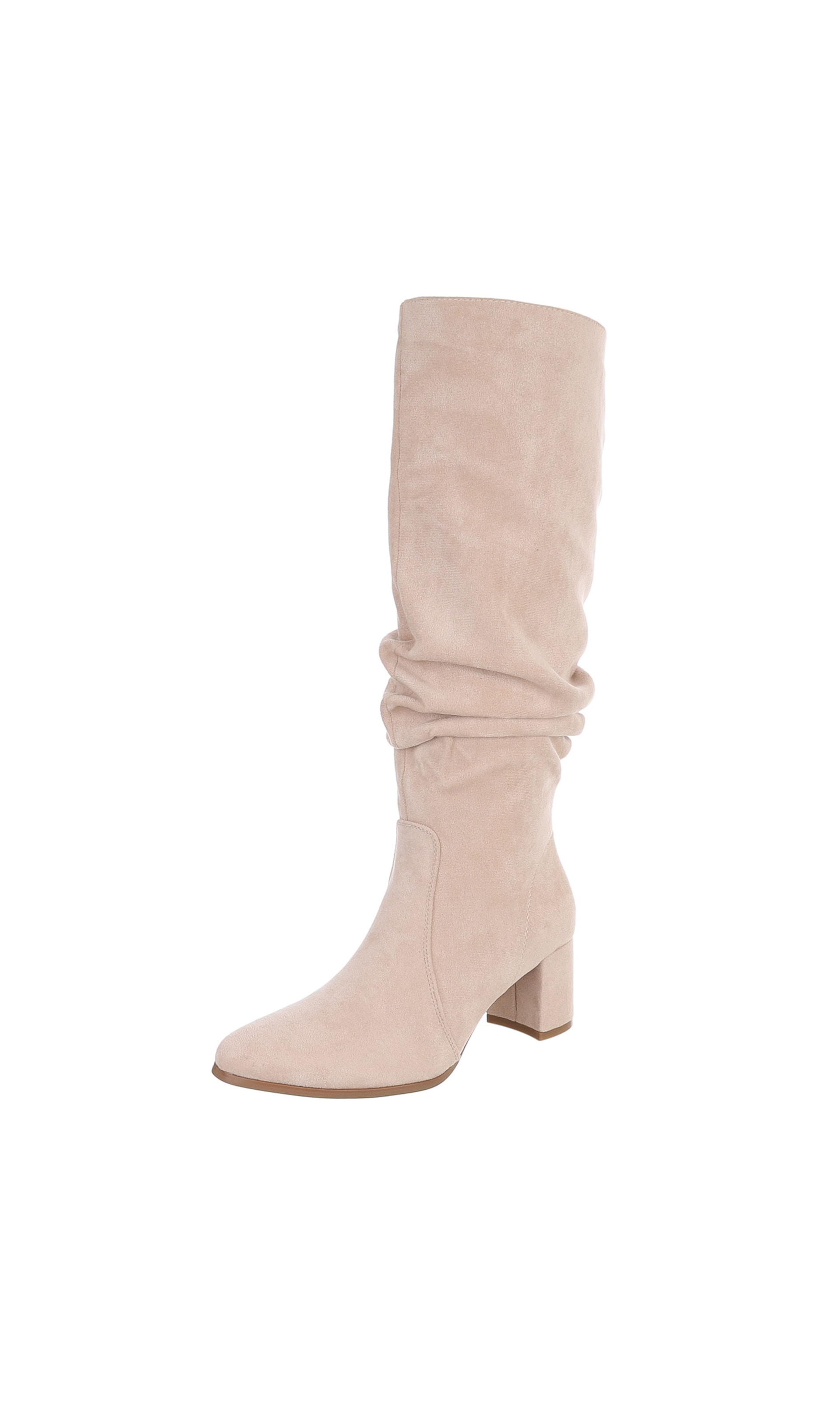 Ital-Design Stiefel in Beige: Vorderseite