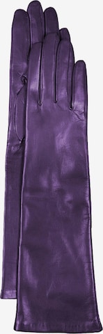 Gretchen Full Finger Gloves in Purple: front