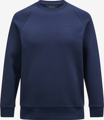 PEAK PERFORMANCE Sweatshirt in Blau: predná strana