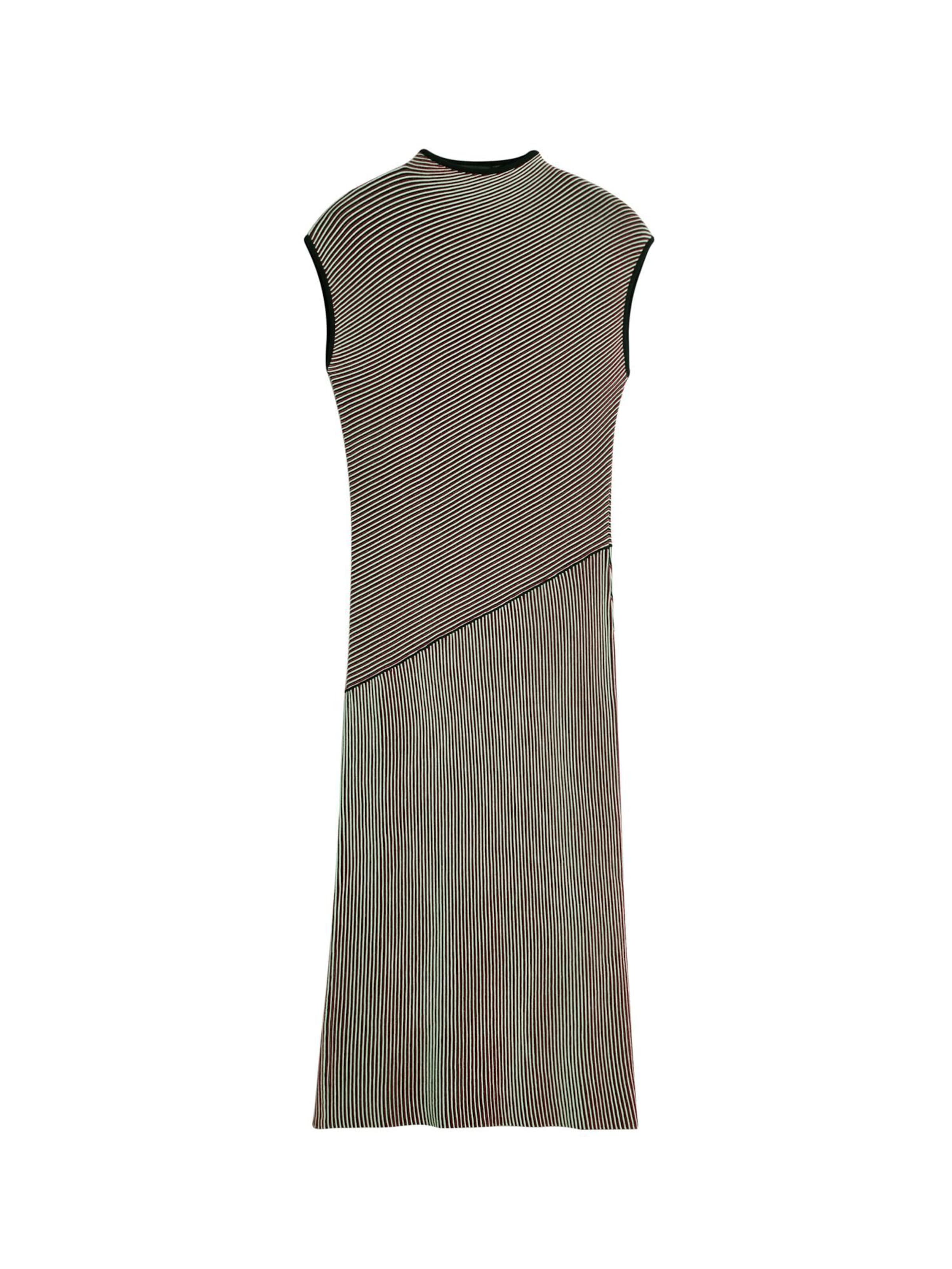 Desigual Pletené šaty - Zelená: predná strana