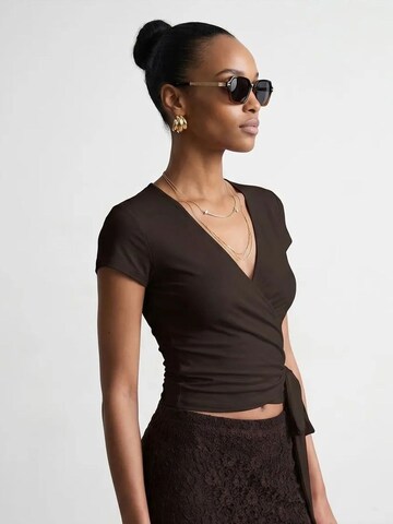 T-shirt Dilvin en marron