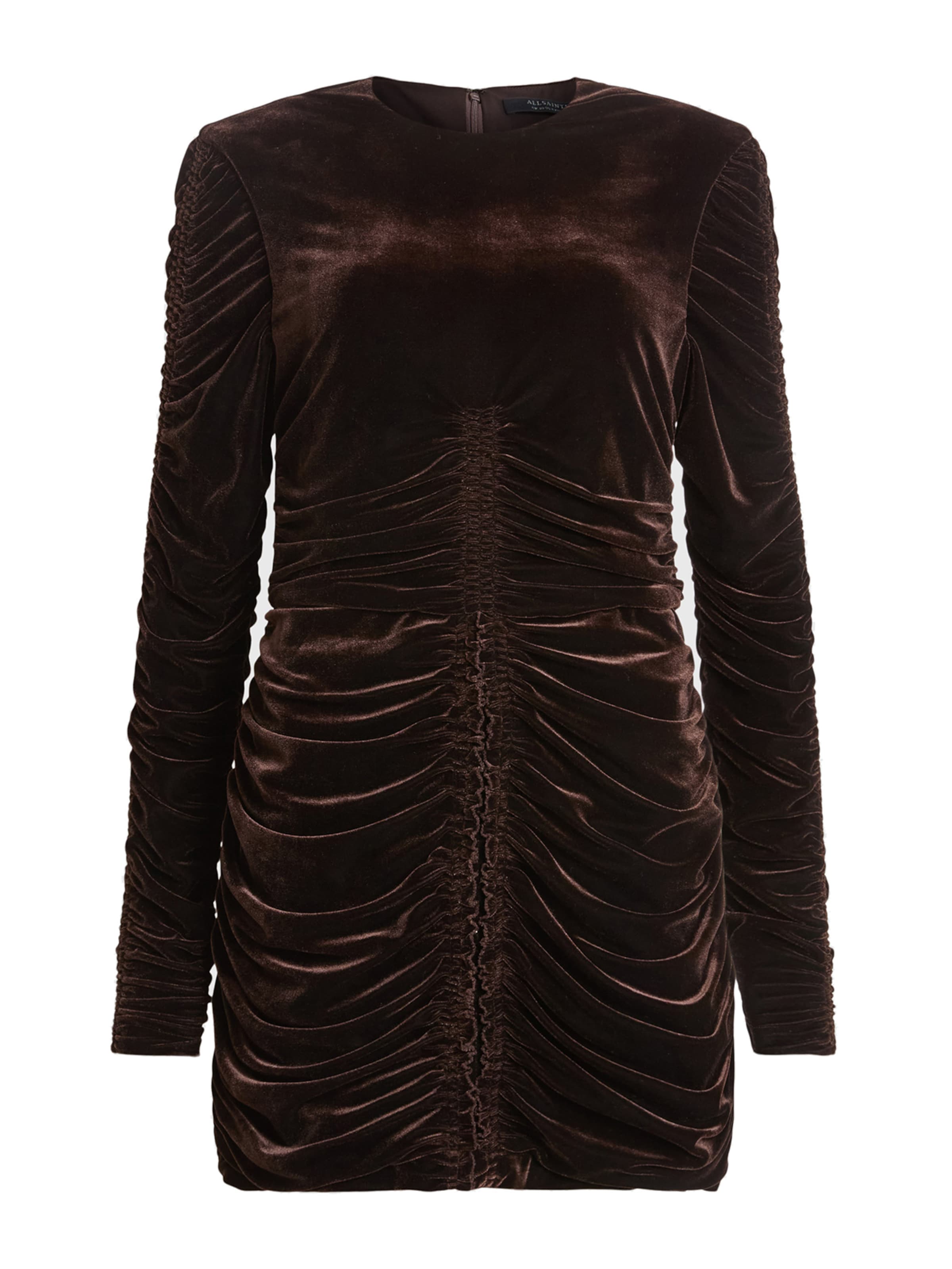 AllSaints Šaty 'ERIS' - Hnedá: predná strana