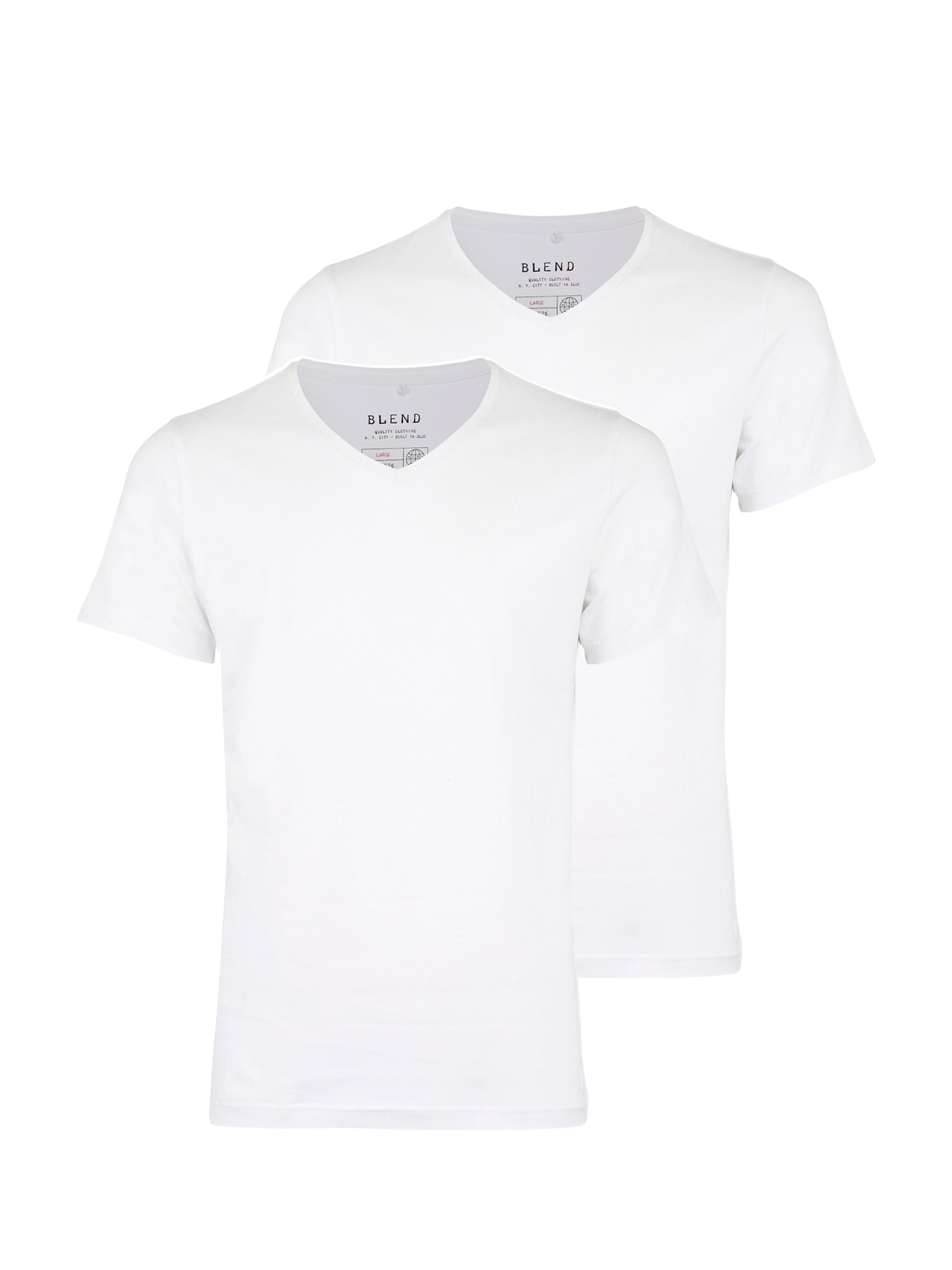 BLEND Regular fit Shirt 'BHDinton' in White: front