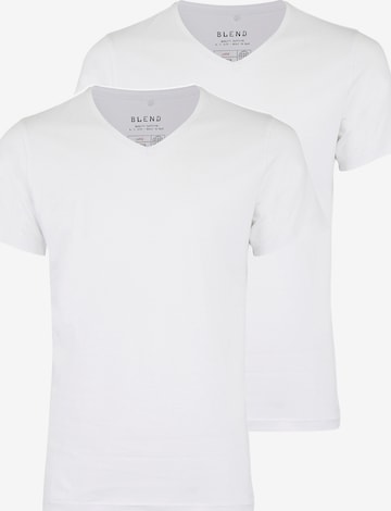 BLEND Regular Fit T-Shirt 'BHDinton' 2er Pack in Weiß: Vorderseite