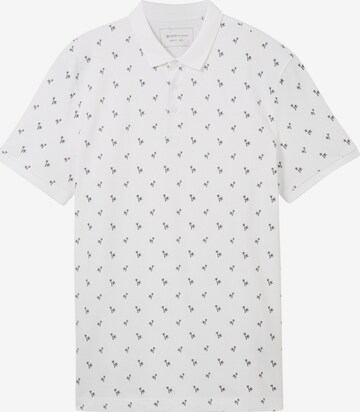 T-Shirt TOM TAILOR DENIM en blanc : devant