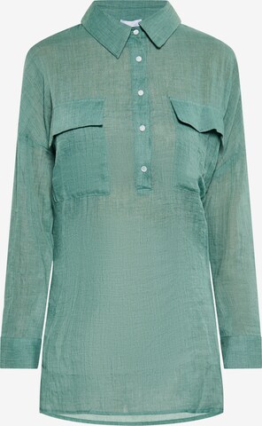 usha WHITE LABEL Blouse in Groen: voorkant