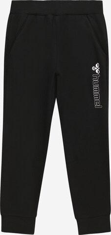 Effilé Pantalon 'Atlas' Hummel en noir : devant