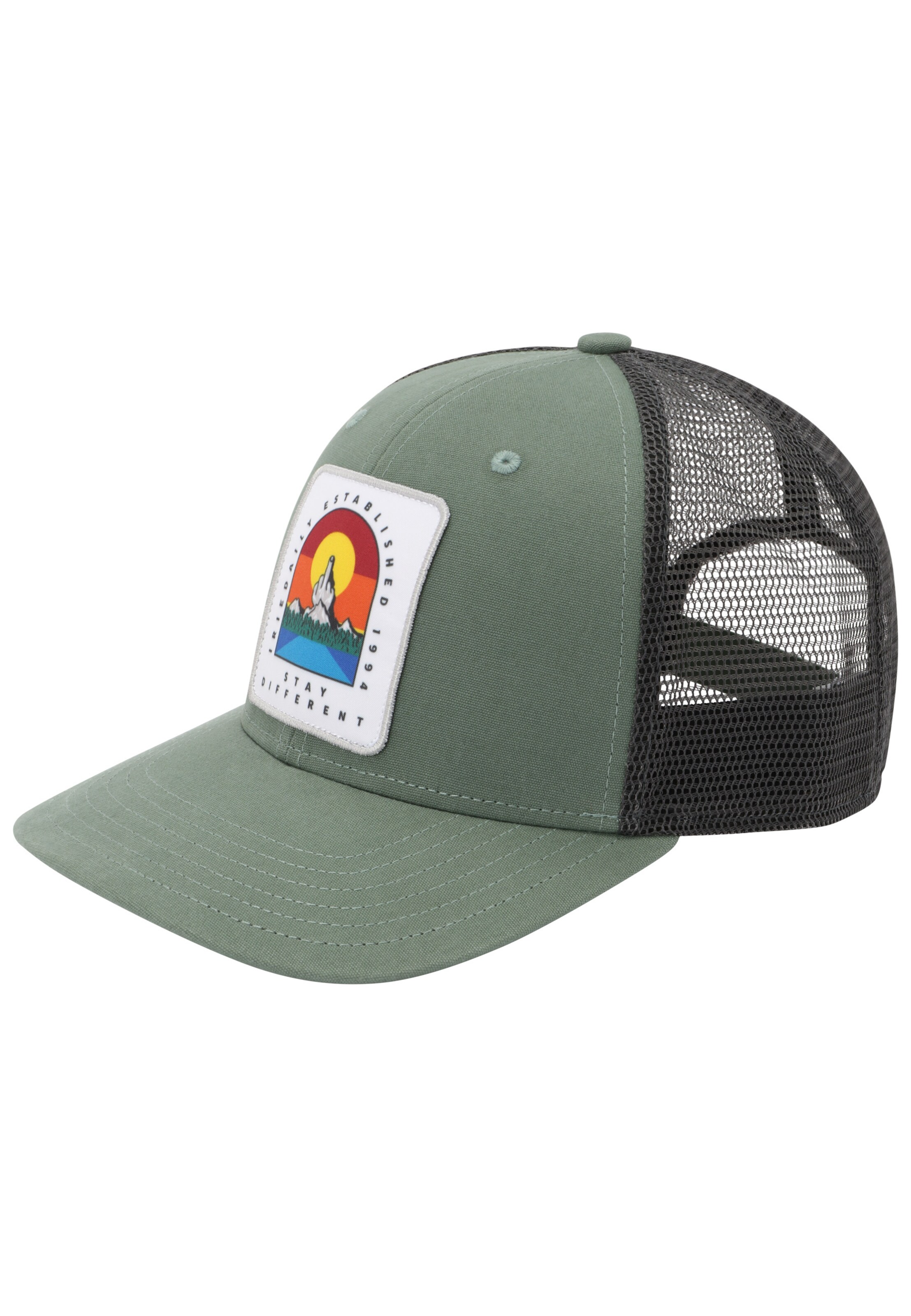 Iriedaily Cap 'Stonefinger' in Green: front