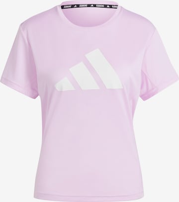 ADIDAS PERFORMANCE - Camisa funcionais 'RUN IT' em roxo: frente