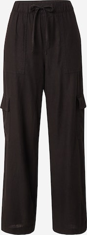 GAPLoosefit Cargo hlače - crna boja: prednji dio