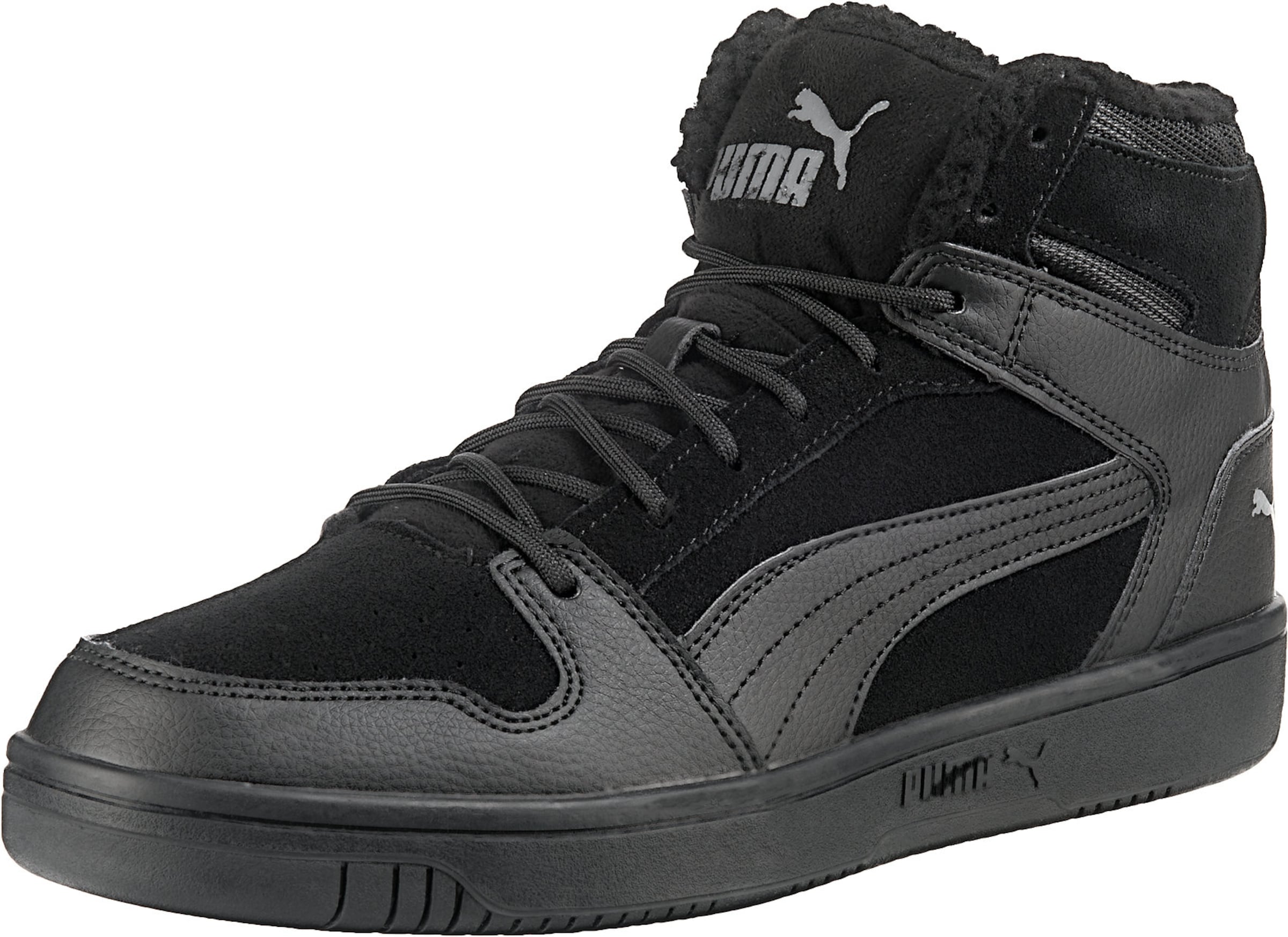 PUMA High-top trainers 'Rebound' in Black: front