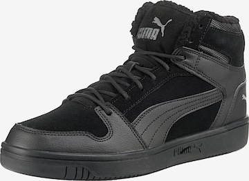 PUMA High-Top Sneakers 'Rebound' in Black: front