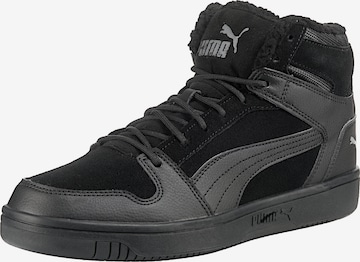 PUMA Sneakers hoog 'Rebound' in Zwart: voorkant