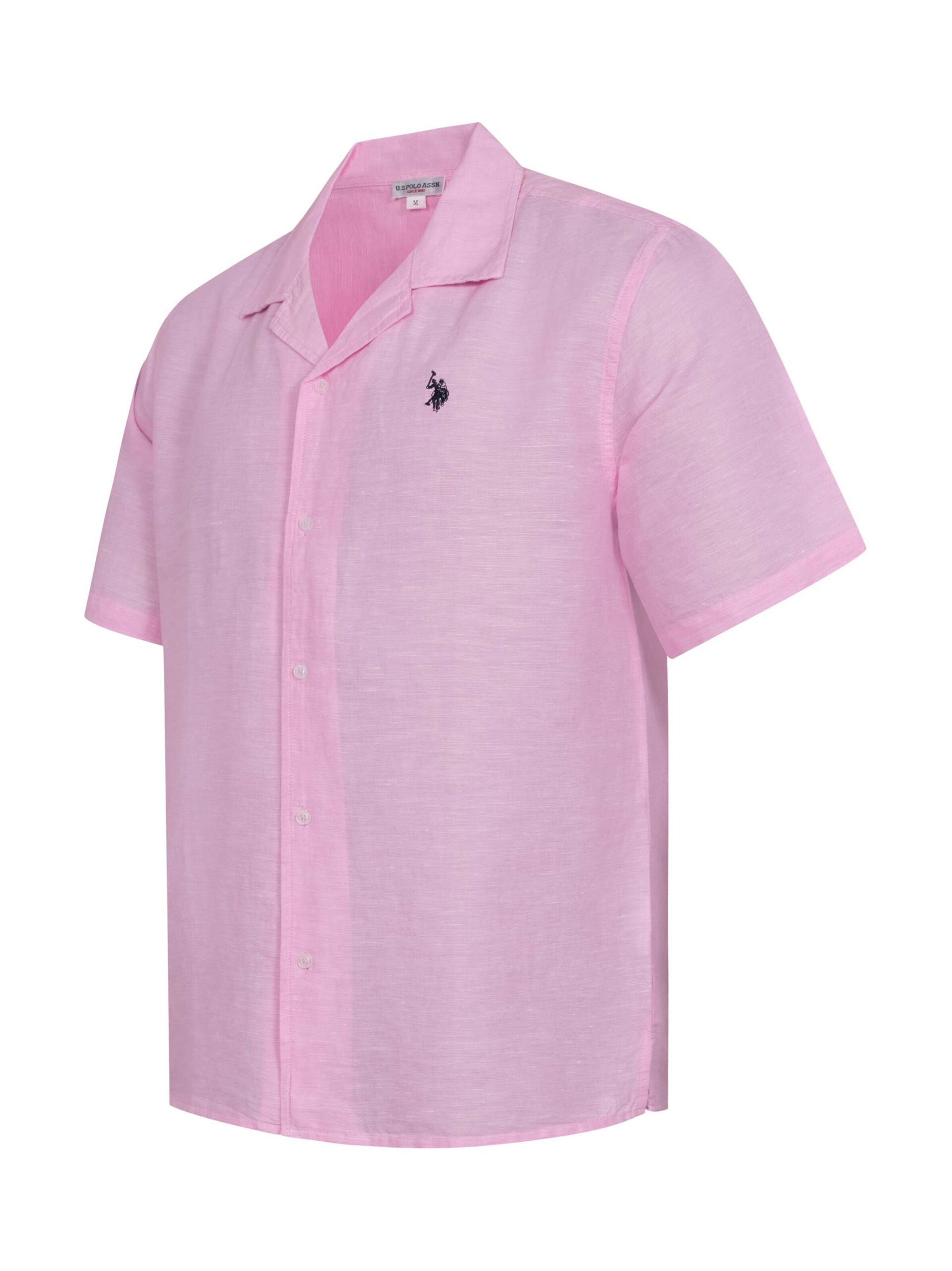 Coupe regular Chemise U.S. POLO ASSN. en rose