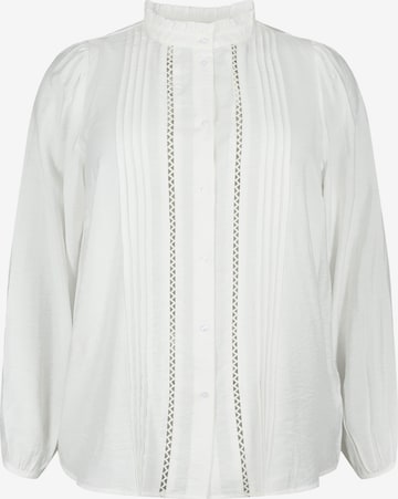 Zizzi Blouse 'CAKAM' in White: front