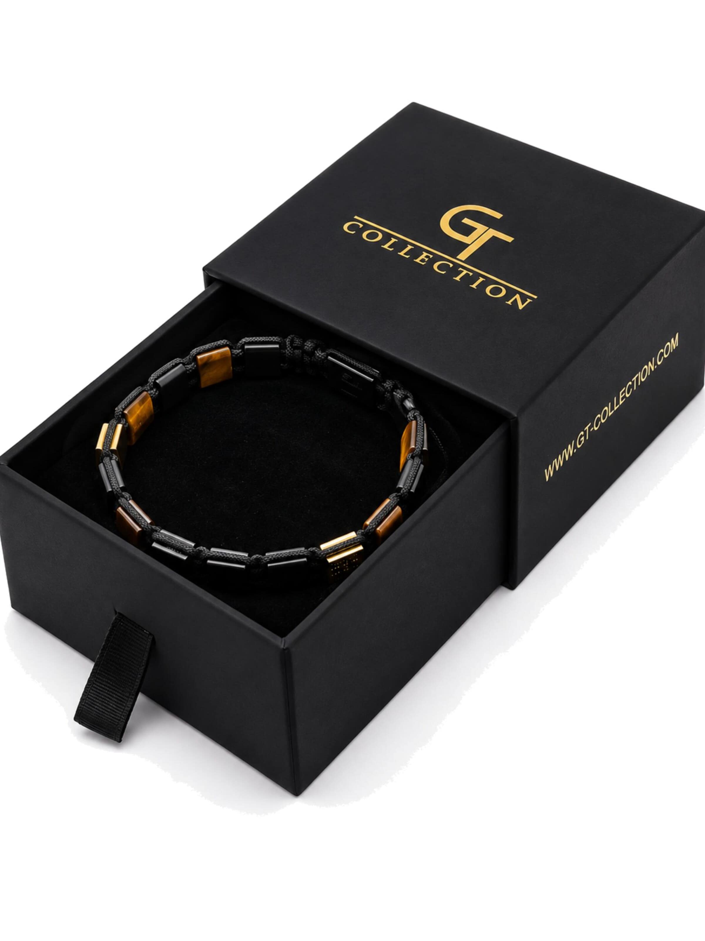 GT Collection Zapestnica 'Flat-Bead' | rjava barva