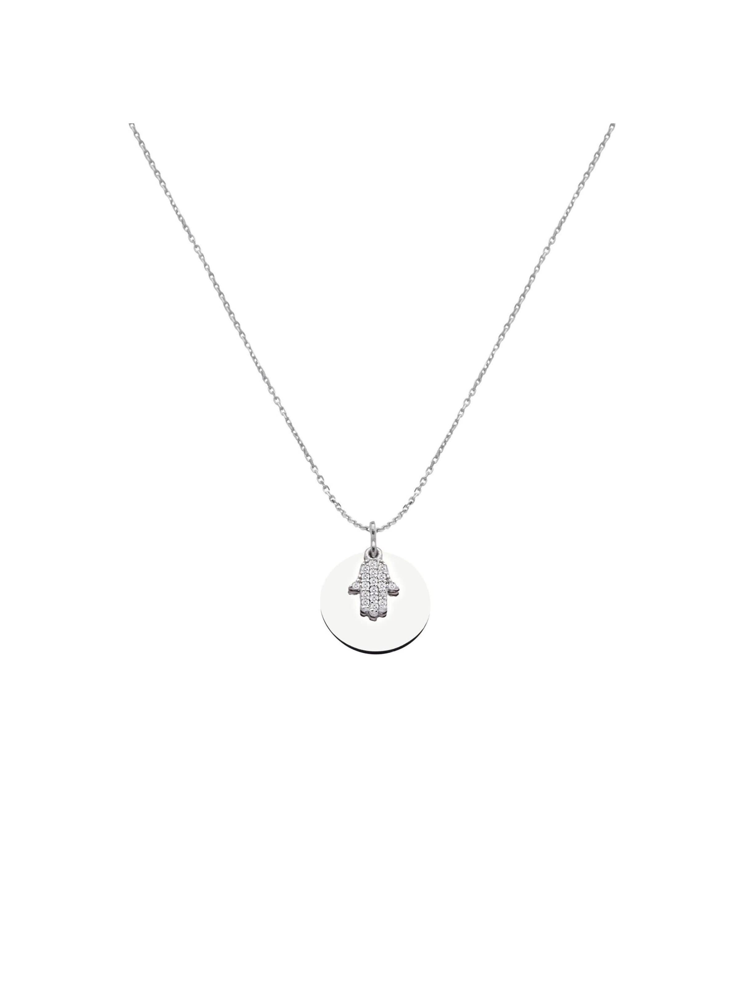 Dkeniz Necklace in White: front