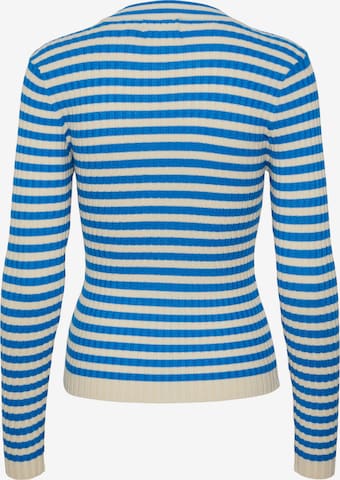 PIECES - Pullover 'Crista' em azul