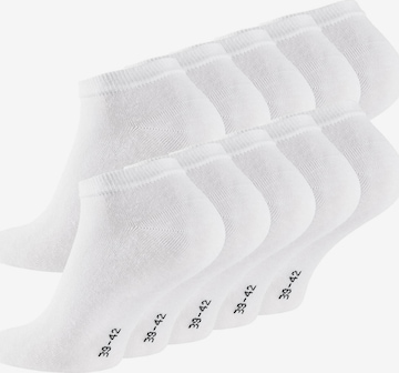 Reslad Socken 'RS6133' in Weiß: Vorderseite