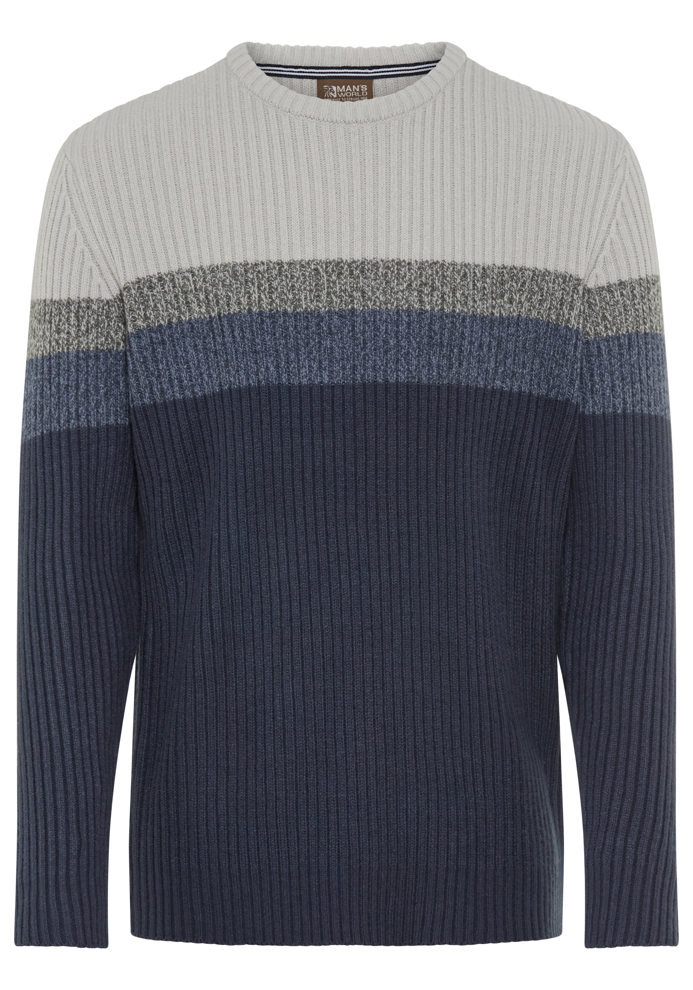 Man's World Pullover in Blau: Vorderseite
