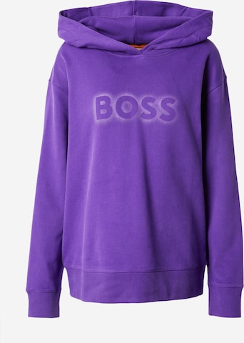 BOSS Orange Sweatshirt 'Edelight' in Purple: front