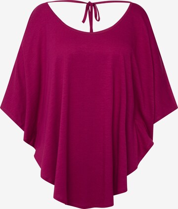 T-shirt Ulla Popken en rose : devant