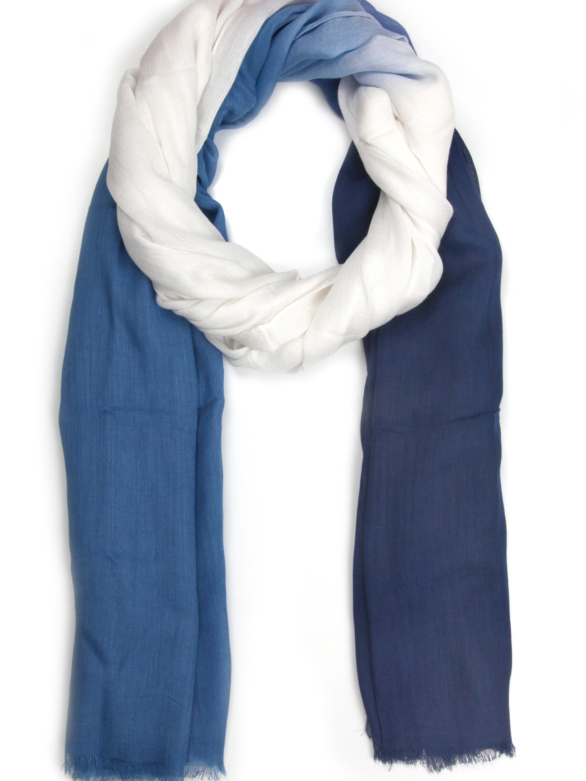 COLLEZIONE ALESSANDRO Scarf 'Danai' in Blue: front